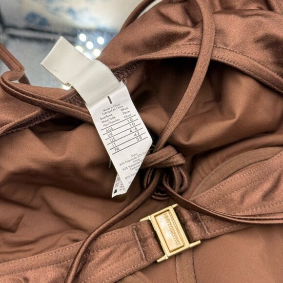 🆕 ZIMMERMANN 🧿 NWOT Devi Balconette Eyelet 1PC Bathing Suit, Sz 1 US 4 - 6 - Picture 15 of 16